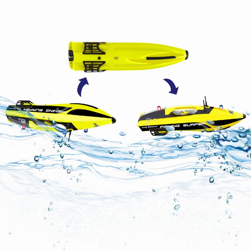 3252FFishing Surfer RC Surfcasting Bait Boat 2.4GHz RTR With Fish ...